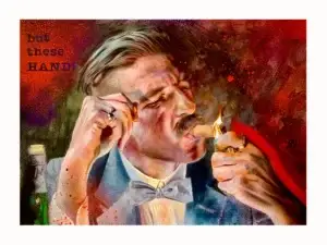 Arthur Shelby Red Print