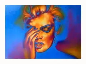Blue Marilyn Monroe Print