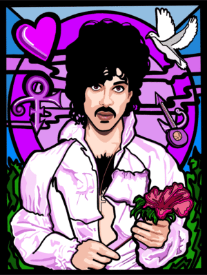 Prince: Purple Love Print