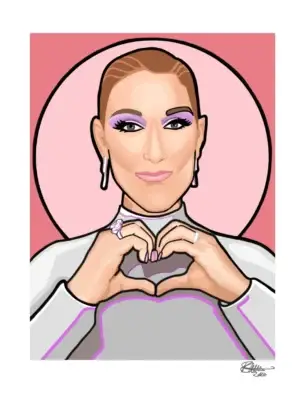 Celine Dion Print