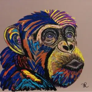 Chester The Chimpanzee - Print