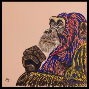 Solitude – A Thoughtful Chimpanzee