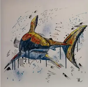 Momentum Great White Shark - Print