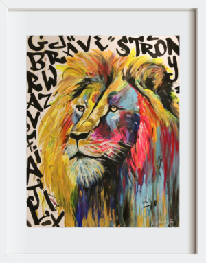 Colouful Lion - Print